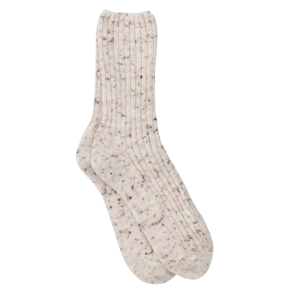 Relax strømper - Egret Melange